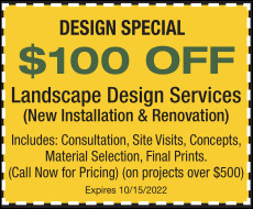$100 off Landscape Design Special