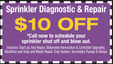 $10 Sprinkler Diagnostic & Repair