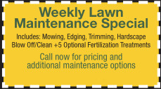 Weekly Lawn Maintenance Special