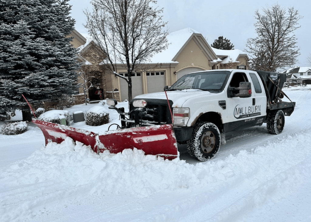 Millburn Lawn and Landscape Snow Plow