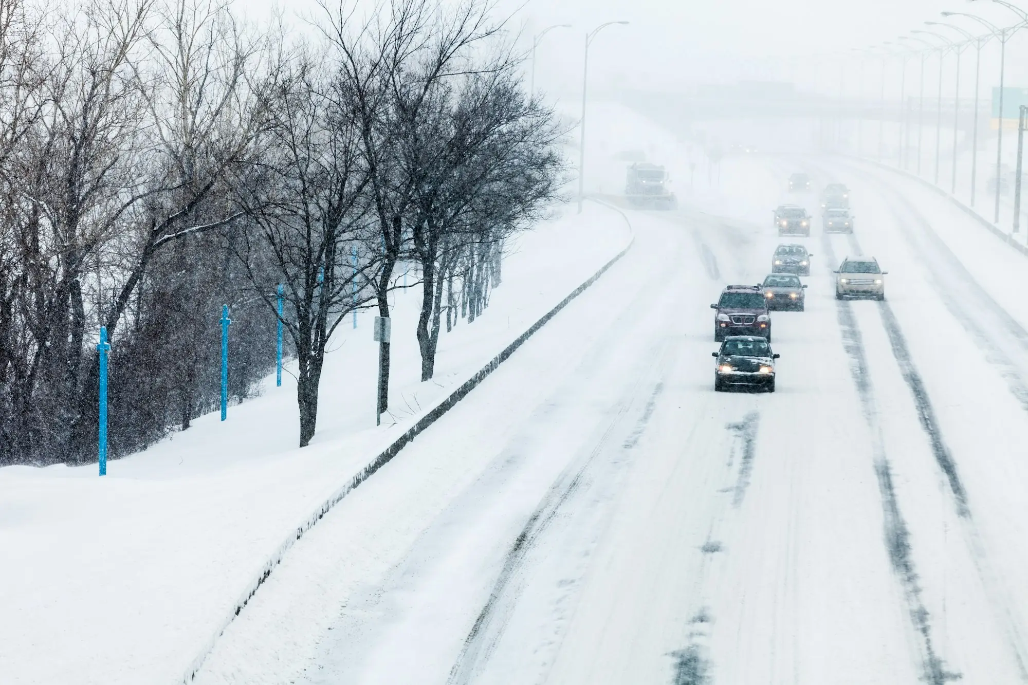 Winter snowstorm affecting Utah roads